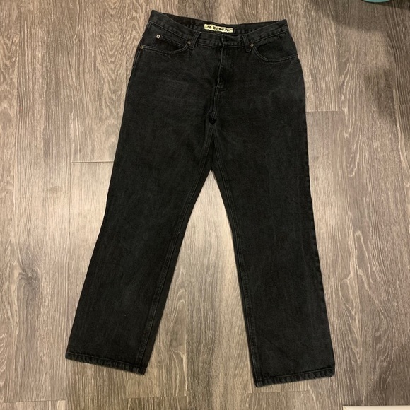 Zena‎ Vintage Black High Waisted Jeans 10 straight - Picture 3 of 7